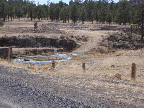 THIS IS THE LAST WATER ON THE GROUND FOR THE NEXT 100 MILES NORTH.